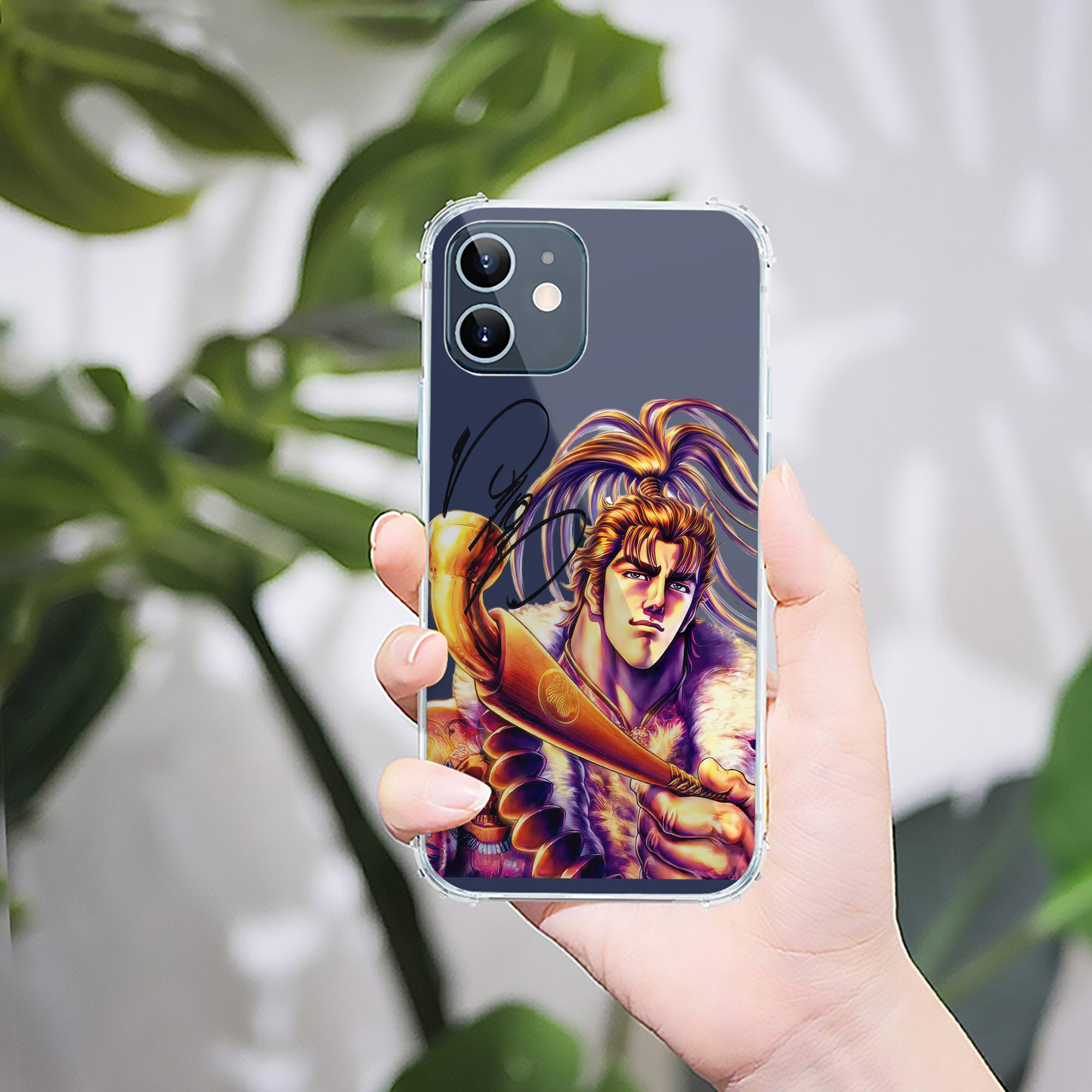 （画像用） 北斗の拳 Fist of the North Star 【iPhone 12シリーズ対応】透明スマホケース（クリアソフトケース）